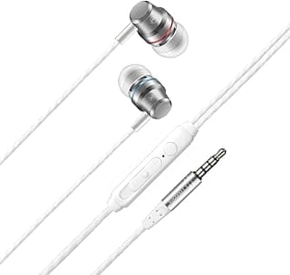 Earphone, OBH24, in-Ear, Wired, 3.5mm, 1.2m, Silver