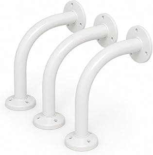 30 cm Plastic Bearing L Shape Security Camera Mount - White - Suitable for Wall and Ceiling Mount