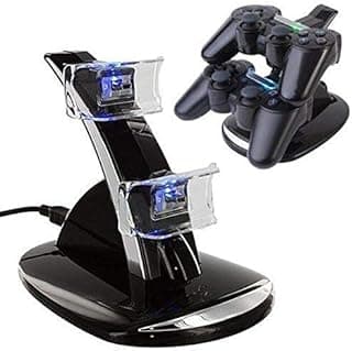 قاعدة شحن مزدوجة سريعة بمنفذ USB ومؤشر LED لذراع تحكم PS4