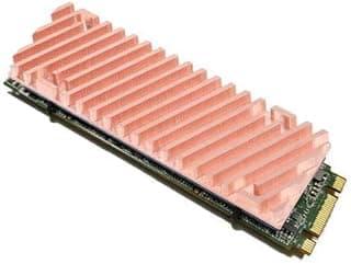 مشتت حرارة من النحاس النقي للأقراص الصلبة SSD من نوع M.2 NGFF بمقاس 2280 متوافق مع PCI-E وNVMe للسرعات العالية 20 ملم × 70 ملم × 2 ملم مع وسادة حرارية 20 ملم × 70 ملم × 0.5 ملم