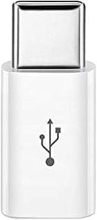 محول USB-C إلى Micro USB، يحول مدخل USB Type-C إلى Micro USB، أبيض