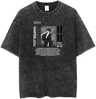 acid wash gray oversize Youth t-shirt norgami anime 2