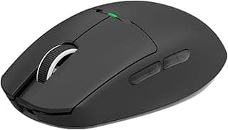 ماوس ألعاب لاسلكي GM80 بلس 12000 نقطة لكل بوصة لون أسود من ايجو