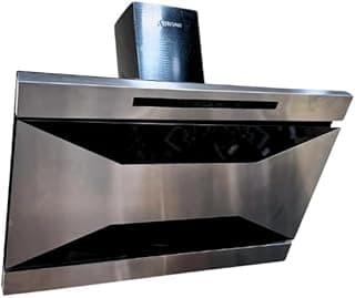 Wi Stone Pyramid Hood Digital Touch with Remote, Stainless Steel, 90 cm, 650 m³/h, Wall Mount, Touch Control, Island Canopy Hood
