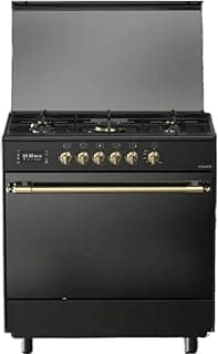 Fresh Hammer Rustic Cooker, 5 Burners, 60 x 90 cm, Air Fryer, Full Safety, Fan, Digital Touch Screen, Black