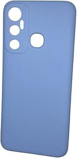 جراب متوافق مع Infinix Hot 11 من السيليكون الناعم، بطانة مايكروفايبر، غطاء خلفي بتصميم جديد، مادة عالية الجودة ومضادة للصدمات من متجر Amarah (رمادي)