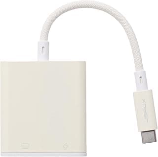 محول JSAUX CV0063 USB C إلى HDMI مع شاحن PD، محول 2 في 1 Type-C إلى HDMI 4K@30Hz ومنفذ شحن سريع 100W USB-C، متوافق مع ROG Ally, Steam Deck, ابل, iPad Pro, سامسونج S22/S21/S20