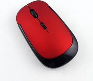 ماوس لاسلكي - ذهبي - موديل - DPI 1000 - G3500 - يعمل ببطارية خارجية - علي جميع اجهزة الكمبيوتر – لون احمر