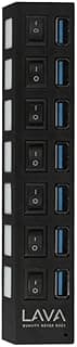 هاب/محول LAVA بـ 7 منافذ USB، سرعة USB 2.0/3.0 - حتى 480 ميجابايت في الثانية