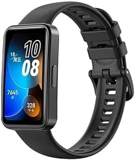 Silicone Strap For huawei band 8 / band 9 / Band 10, Black Color