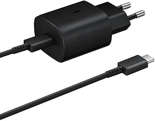 Charger (25) WATT, Supports PPS with Type-C to Type-C Cable - Black