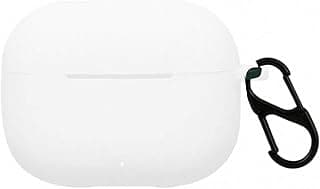 Fekra For Huawei FreeBuds SE 4 ANC Case Silicone Protective Case for Huawei FreeBuds SE 4 ANC cover with Carabiner Keychain Anti-Lost (white)