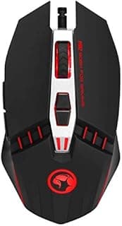 Marv0 M112 Gaming Mouse – 7 Programmable Buttons, Optical Sensor Up to 4000 DPI, 7 Color RGB Lighting, USB Interface, Kabell 1.5–1.8m