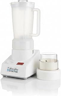 Seven Stars Electric Blender with Grinder and Jug, Copper Motor, White, Break Resistant