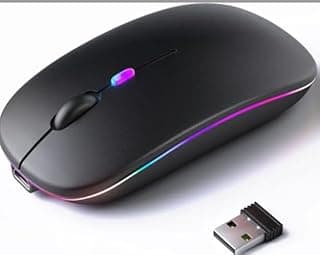ماوس لاسلكي LED بلوتوث HD سهل الاستخدام ومريح لليد