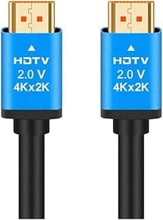 HDMI 2.0 Cable 4K*2K 5M Black Gold Plated Connectors for Connecting TVs Monitors Gaming Consoles
