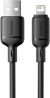 كابل شحن سريع MFi معتمد 20W PD | 2 متر | USB إلى Lightning | كابل بيانات وطاقة متين (480Mbps) | لايفون 14 برو ماكس، 13، 12، 11، 8+، 7، X، ايباد (أسود، 2 متر)