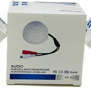 كاميرا ويب AD-AU10 بمنفذ USB مع ميكروفون مدمج - كاميرا HD للكمبيوتر واللاب توب - ابيض
