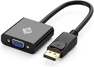 محول TP-TECH من DisplayPort إلى VGA بدقة 1080P، متوافق مع الكمبيوتر واللابتوب والشاشات