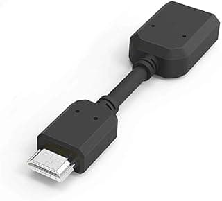 كابل محول تمديد HDMI ذكر إلى HDMI أنثى مدمج 4K - طول 10 سم، عالي السرعة ومطلي بالذهب، مناسب لشاشات التلفزيون المثبتة على الحائط وأجهزة الاستريمنج واللابتوب