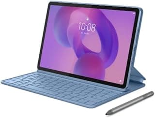 ايديا تاب ديمنستي 6300، ذاكرة RAM 8GB، تخزين 128GB، 11.5 انش 2.5K IPS 500 وحدة مضيئة في البكسل 90HZ، خلفية 8MP، امامية 5MP، 4 مكبرات صوت، اتصال 5G، معدن، 7040mAH، ازرق قطبي، بلوتوث 5.2، كيبورد فوليو + قلم لينوفو تاب