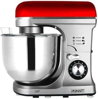 عجان SBM3902LR بسعة 8.5 ل وقوة 1800W من اس سمارت، أحمر/ فضي