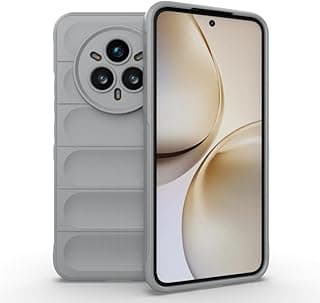 جراب لهاتف Realme 14 Pro+ Plus 5G، جراب قوي مضاد للصدمات بتصميم وسائد هوائية من السيليكون الناعم وغطاء مطاطي لحماية شديدة التحمل ونحيف للغاية - رمادي