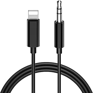 Lightng to 3.5mm Aux Cable, 3.5mm Aux Audio Cable for Car, Home, Stereo Speaker, Headphone for iPhone 14/13/12/11 Pro Max/Mini/XR/XS/8/7/iPad/iPod