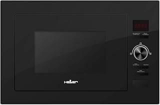 ميكروويف رقمي مدمج سعة 25 لتر بقدرة 900 وات و8 قوائم طهي موديل HMBN-25G-BK من هيلير، لون أسود