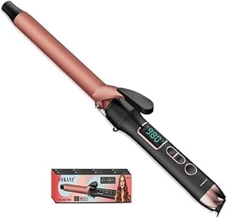 مكواه شعر كيرلي Sokany SK-673 Curling Iron بخمسة مستويات للحرارة و بقوة 980 درجة فهرنهايت وشاشة ديجيتال