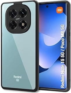 جراب شفاف متوافق Redmi Note15 5G مع الهاتف – صلب ومضاد للاصفرار مع إطار ناعم من السيليكون لحماية من الصدمات والسقوط