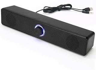 مكبر صوت للكمبيوتر K2065، مكبر صوت سلكي للكمبيوتر، منفذ USB للاب توب وسطح المكتب والجوال، مصنوع من مواد عالية الجودة، صوت قوي، مكبر صوت سلكي USB للوسائط المتعددة