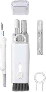 7-in-1 Electronics Cleaner Kit - Keyboard Cleaner kit, Portable Multifunctional Cleaning Tool for PC Monitor/Earbud/Cell Phone/Laptop/Computer/Bluetooth Earphones (White)