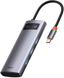 محول معدني 5 في 1 بمنفذ USB-C و HDMI
