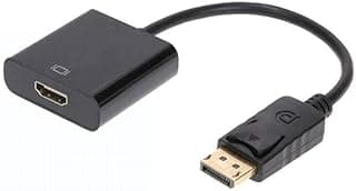 كابل محول فيديو من Dp displayport إلى hdmi يدعم 1080p أسود