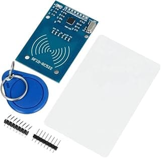 وحدة RFID قارئ/كاتب بطاقات 13.56MHz طراز MFRC522 - تتضمن بطاقات وواجهة SPI