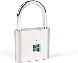 قفل ذكي ببصمة الإصبع مقاوم للماء قابل للشحن عبر USB، قفل أمان مضاد للسرقة للأمتعة والأبواب والخزائن