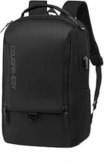COUGAR-EGY Laptop Backpack for Men 8835-15.6 inch Black with USB Port | Waterproof, School & Travel Use, Model 8835, Padded Shoulder Straps, Multiple Compartments