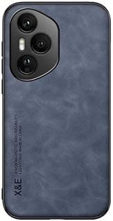 FASCINATION Phone case compatible with Honor 400 pro Skin Feel Magnetic premium pu Leather and slim soft protective Back Phone for Honor 400 pro (Blue)