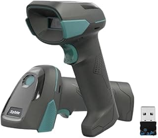 Syble XB-D30RB Wireless 2D Barcode Scanner – Bluetooth + USB – QR Code Reader – Up to 100m Range – Barcode Scanner for Warehouses, Shops, POS