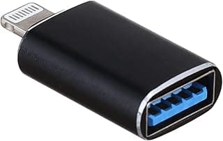 Lightning to USB3.0 Female OTG Camera Hub Adapter for iPhone12/11/X/iPad (Black)