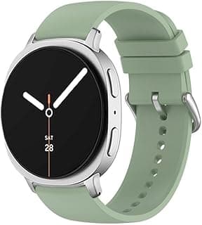 سوار رياضي لـ (سامسونج Galaxy Watch 8 مقاس 40mm 44mm/Galaxy Watch 8) Classic مقاس 46mm، سوار معصم بديل سيليكون ناعم للرجال والنساء