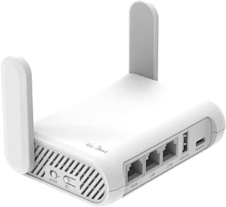 راوتر واي فاي امن من GL-SFT1200 (اوبال) اثناء التنقل - راوتر انترنت لاسلكي ثنائي النطاق AC1200 جيجابت | IPv6 | USB 2.0 | MU-MIMO | ذاكرة 128MB | جسر مكرر | وضع نقطة الوصول