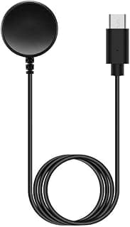 كابل شحن مغناطيسي سريع USB-C لساعة ابل، بديل لشاحن الساعة متوافق مع Series 9/8/7/6/SE/5/4/3/Ultra، لون أبيض