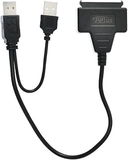 Aplus AB-52S USB 2.0 To Sata Cable Hard Disk Drive Converter Support 2 TB Sata - Black