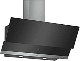 Kitchen Hood 90cm 629 M3/H 3 Speeds Clear Glass Black DWK095G60