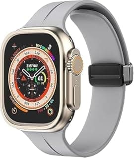 Band Compatible with Apple Watch Series 10 Series 11 (46mm) Compatible with Apple Watch Ultra 1 & 2 (49mm) Lightweight Flexible Silicone