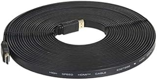 كابل HDMI v1.4 بطول 10 م | سلك طويل عالي السرعة مع إيثرنت ايه ار سي ثلاثي الأبعاد | FHD 1080 بيكسل ون سكاي HD للتلفزيون واللاب توب والكمبيوتر وشاشة سي سي تي في | مطلي بالذهب والأسود