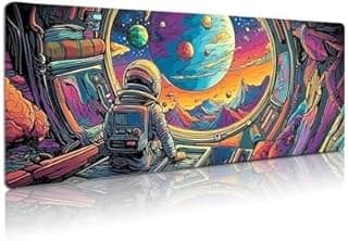 Extra Large Extended Gaming Mouse Pad 70x30cm XL Desk Mat with Stitched Edges for Gaming Office Keyboard Mouse Laptop Workstation Setups