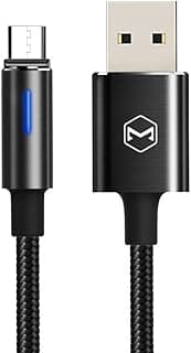 كابل موبايل USB إلى مايكرو CA-6160 مع إيقاف تشغيل تلقائي من ميكدودو، طول 1 متر، لون أسود